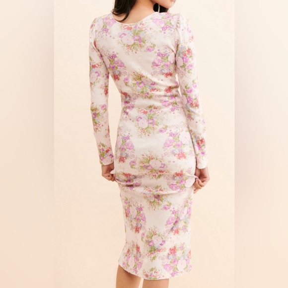 NWT LoveShackFancy Lisa Midi Dress - Picture 2 of 4